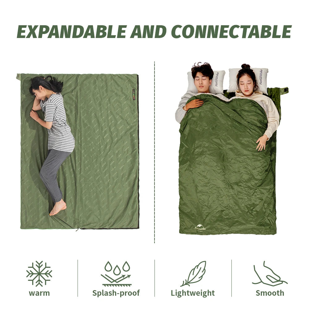 Saco de Dormir Ultraligero – Compacto, Impermeable y Ligero para Viajes y Festivales